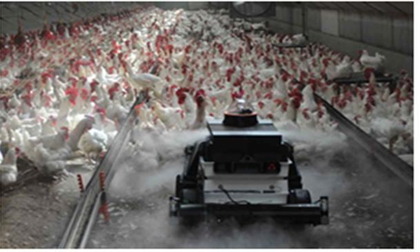 [서울=뉴시스] 전염병 예방 양계관리 인공지능(AI) 자율주행 로봇. (사진=과기정통부 제공) 2025.09.05. photo@newsis.com *재판매 및 DB 금지