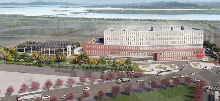 [부산=뉴시스] 서부산의료원 조감도. (사진=부산시 제공) 2025.09.06. photo@newsis.com *재판매 및 DB 금지