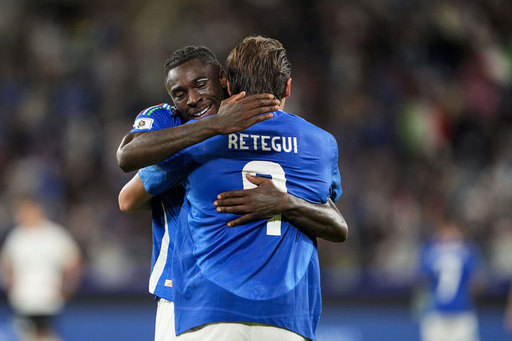 [베르가모=AP/뉴시스]이탈리아 축구대표팀. 2025.09.05.