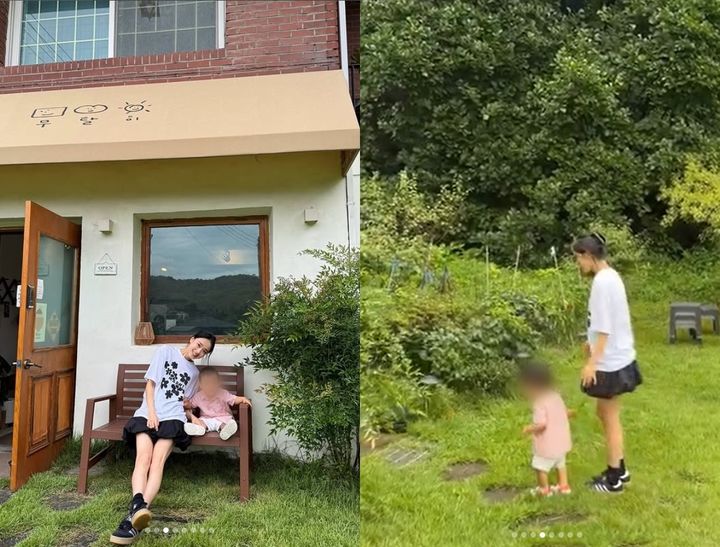 [서울=뉴시스] 전 리듬체조선수 손연재가 아들과의 일상을 공개했다. (사진=손연재 인스타그램 캡처) 2025.09.06. photo@newsis.com *재판매 및 DB 금지
