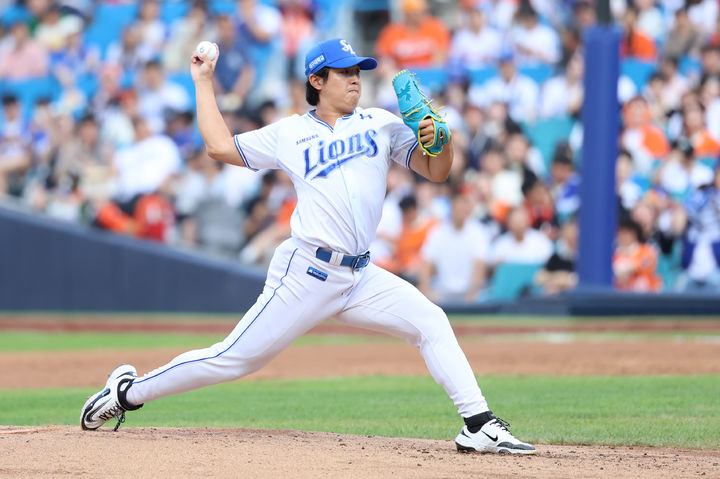 [서울=뉴시스] 프로야구 삼성 라이온즈의 양창섭. (사진 = 삼성 라이온즈 제공) *재판매 및 DB 금지