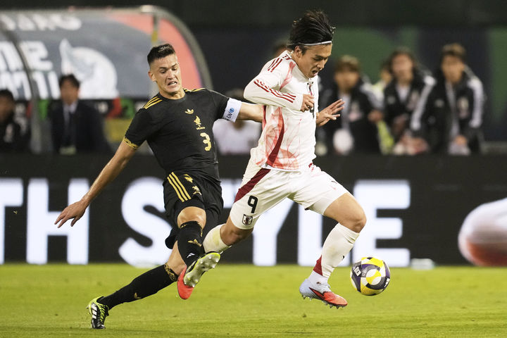 [오클랜드=AP/뉴시스]일본 축구, 멕시코와 평가전서 0-0 무승부. 2025.09.07.