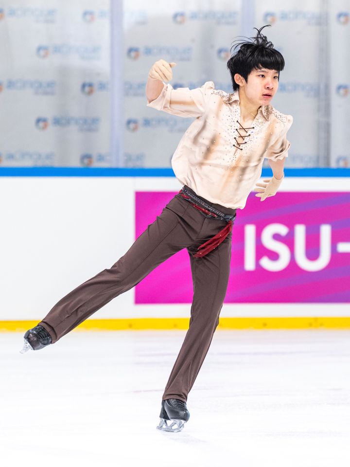 [서울=뉴시스]피겨 남자 싱글 최하빈. (사지=ISU 소셜미디어 캡처) 2025.09.07. photo@newsis.com *재판매 및 DB 금지