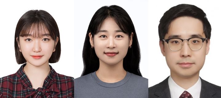 [서울=뉴시스] (왼쪽부터) 경희대 김소은 연구원, 우세린 연구교수, 연동건 교수. (사진=경희대 제공) 2025.09.08. photo@newsis.com *재판매 및 DB 금지