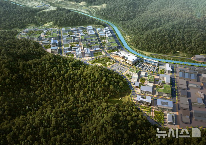 [포항=뉴시스] 그래핀 산업 거점인 블루밸리 국가산업단지 조감도. (사진=뉴시스 DB). photo@newsis.com 