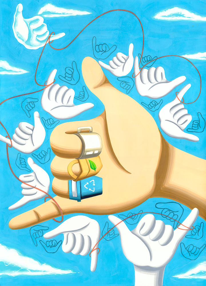 [안산=뉴시스] 유아부 대상을 탄 박진경 어린이 작품 '환경을 지키기 위한 약속'. (사진=수도권대기환경청 제공) 2025.09.08. photo@newsis.com *재판매 및 DB 금지