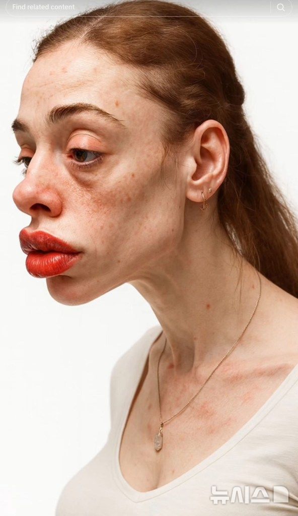 [뉴시스] 어깨가 굽고 목이 기울어진 아바. (사진=뉴욕포스트) 2025.09.03. 