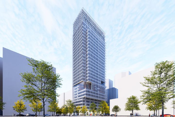 [서울=뉴시스]여의도동 36-1 복합시설 재건축 사업 투시도.