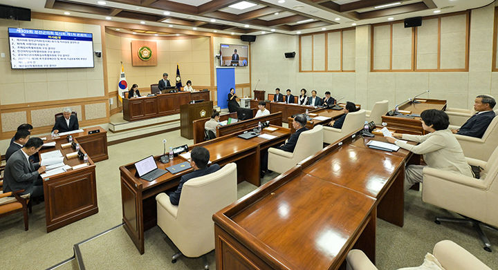 정선군의회 제309회 임시회 본회의 개회 모습.(사진=정선군 제공) *재판매 및 DB 금지