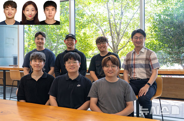 (사진 상단 왼쪽부터) 백승혁 박사(한국기계연구원)·GIST AI융합학과 노희선 박사과정·이영진 석사과정. (사진 뒷줄 왼쪽부터 시계 방향으로) GIST AI융합학과 박사과정 이건협·노상준·이상범·이규빈 교수·박사과정 강래영·이주순·김강민. (사진=GIST 제공) photo@newsis.com
