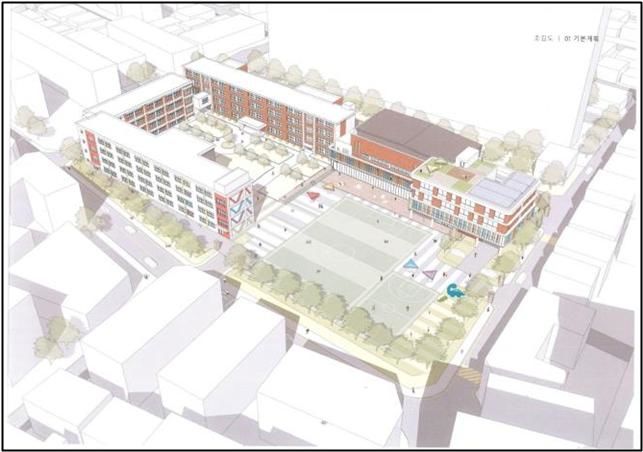 [울산=뉴시스] 구미현 기자 = 울산 신정초 증축공사 설계공모 당선작. (사진=울산시교육청 제공) photo@newsis.com *재판매 및 DB 금지