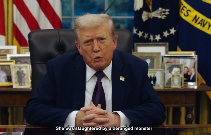 [서울=뉴시스] 우크라이나 난민 전철 살인 사건에 대해 비판하는 트럼프 미국 대통령의 모습. (사진 = @WhiteHouse 엑스 캡처) 2025.09.10. *재판매 및 DB 금지