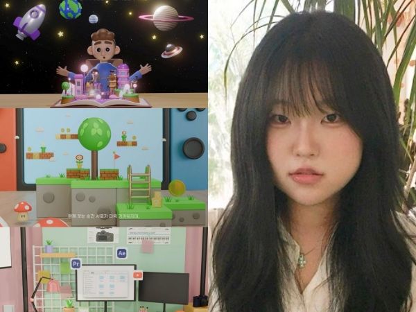 [서울=뉴시스] 수상작 영상 화면 캡처(왼쪽)와 한가은 학생. (사진=삼육대 제공) 2025.09.10. photo@newsis.com *재판매 및 DB 금지