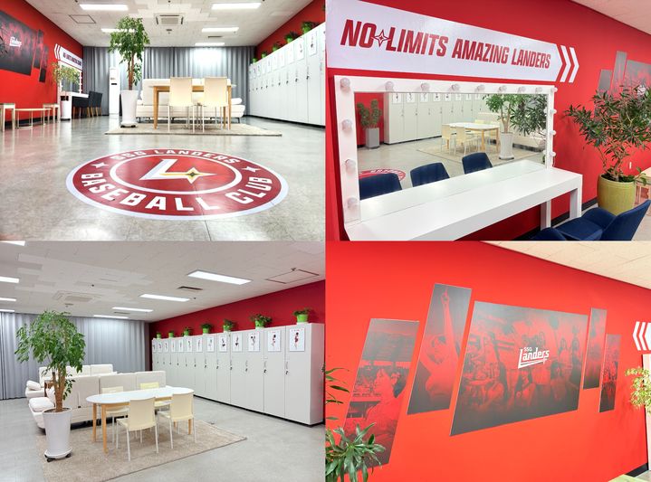 프로야구 SSG 랜더스의 치어리더 전용 새 라커룸. (사진=SSG 랜더스 제공). 2025.09.10. *재판매 및 DB 금지