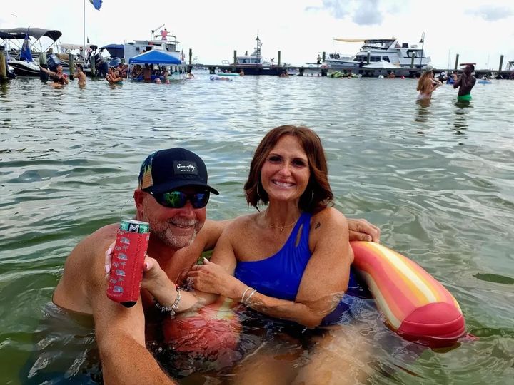 [뉴시스] 물놀이를 즐기던 갤러거의 모습. (사진=갤러거 페이스북) 2025.9.10 *재판매 및 DB 금지