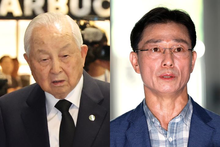 [서울=뉴시스] 김장환(왼쪽) 목사와 임성근 전 해병대 1사단장.뉴시스DB.photo@newsis.com *재판매 및 DB 금지