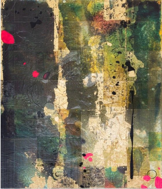 Chorus 합창(合唱) 2025 Collage of pigmented dye-printed photo paper. followed by acrylic paint and synthetic resin (epoxy) 193.9 x 152 x 4 cm (120T)	 *재판매 및 DB 금지