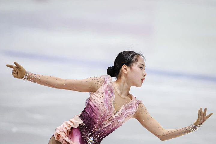 [서울=뉴시스]피겨 기대주 황정율. (사진=ISU 소셜미디어 캡처) 2025.09.11. photo@newsis.com *재판매 및 DB 금지