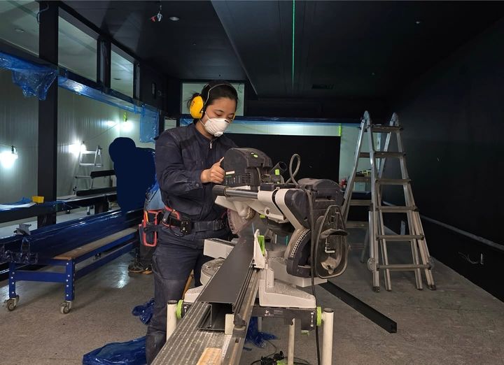 [뉴시스] 제21대 최연소 국회의원에서 '목수'로 변신한 류호정 전 의원. 2025.09.11. (사진=류호정 페이스북). *재판매 및 DB 금지