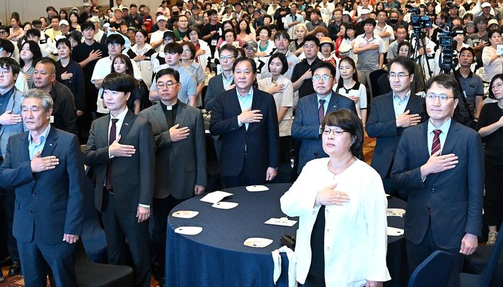 [평창=뉴시스] 제19회 2025 강원자활 페스타 심군수 참석 모습. (사진=평창군 제공) 2025.09.11. photo@newsis.com *재판매 및 DB 금지