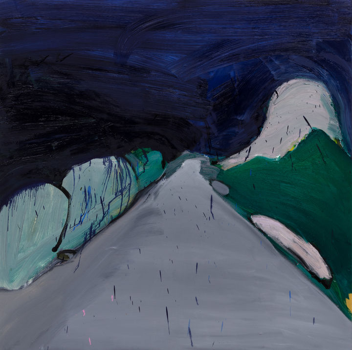 유현경 길 위에서 #22_Oil on canvas_129x129cm_2023 *재판매 및 DB 금지