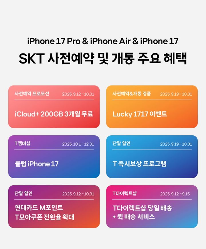 SK텔레콤의 아이폰 신제품 프로모션. (사진=SK텔레콤 제공) *재판매 및 DB 금지