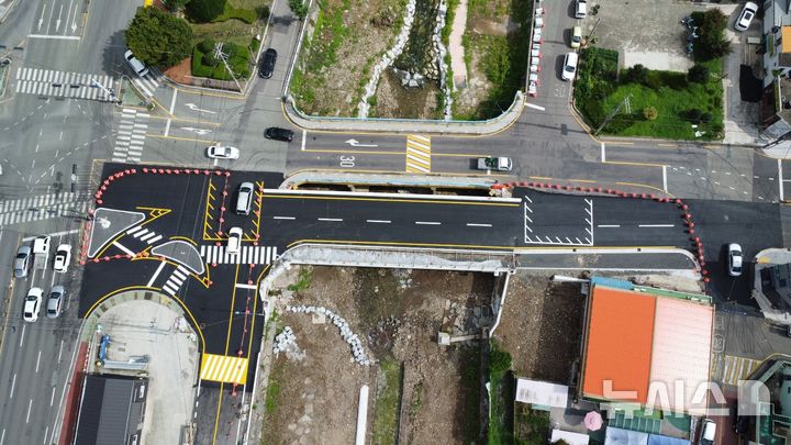 사천시 수도교 확장공사 완료, 15일부터 임시 개통