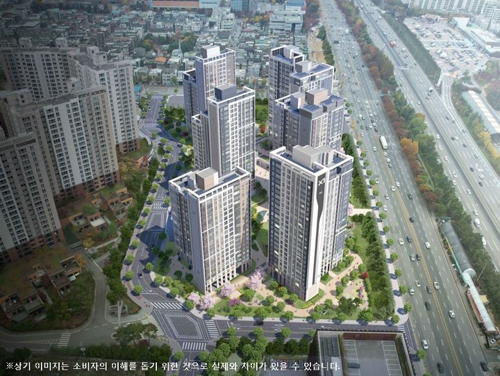 [서울=뉴시스] 경기 용인시 수지구 풍덕천동 '수지자이 에디시온' 조감도. (사진=GS건설 제공) 2025.09.12. photo@newsis.com *재판매 및 DB 금지