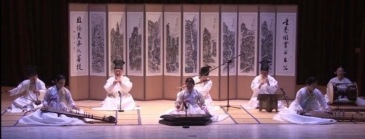 [구례=뉴시스] 국가무형유산 '구례향제줄풍류' 공연. (사진=화엄사홍보기획위원회 제공) 2025.09.12. photo@newsis.com *재판매 및 DB 금지