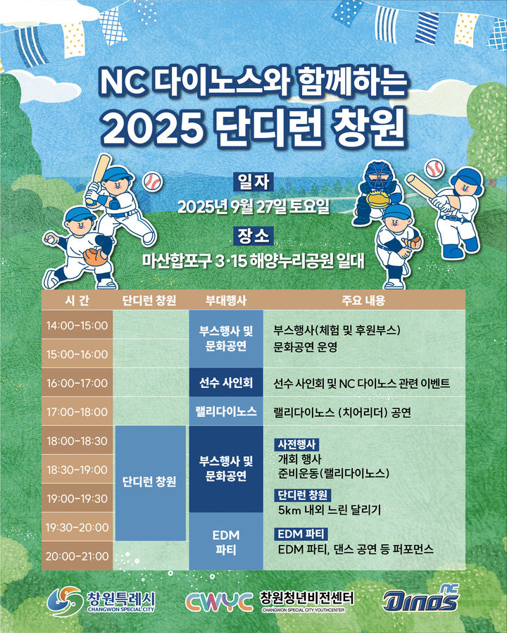 꿈 향한 청년들 응원…NC다이노스와 함께 '단디런 창원'