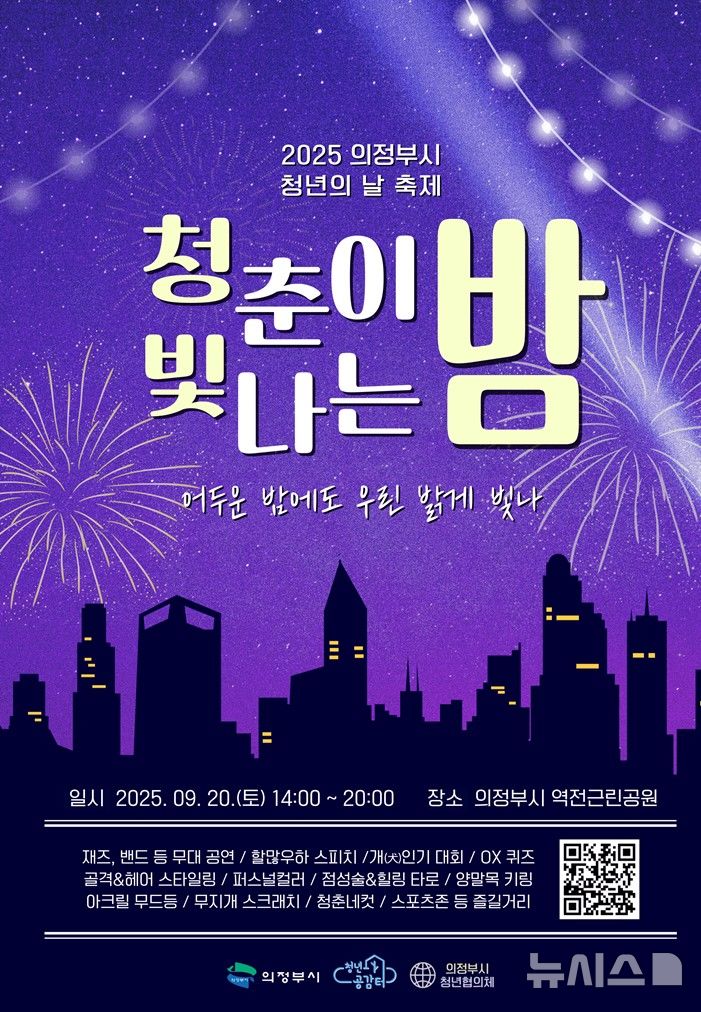 "청년들을 응원합니다" 의정부시, '청빛밤' 축제 개최