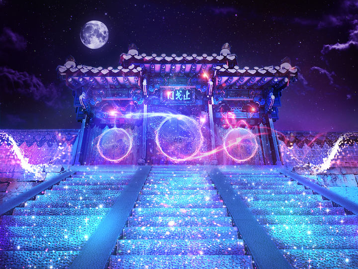 [통영=뉴시스] 경남 통영시 문화동 삼도수군통제영 지과문 미디어아트 영상. (사진=뉴시스 DB). photo@newsis.com *재판매 및 DB 금지