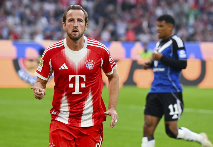 [뮌헨=AP/뉴시스]뮌헨 공격수 해리 케인. 2025.09.13.