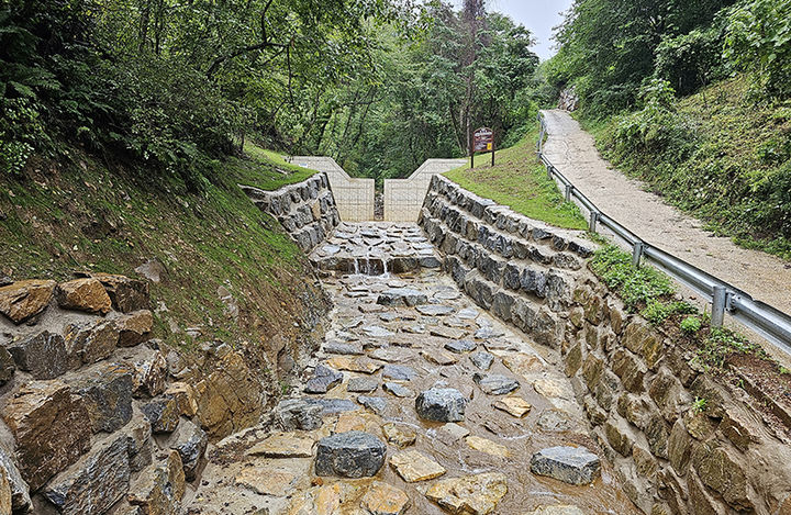 임계면 고양지구 사방댐.(사진=정선군 제공) *재판매 및 DB 금지