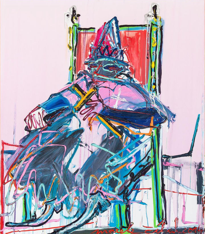 [서산=뉴시스] 마렉 시할 '교황' 2017-2025 (사진=서해미술관 제공) 2025.09.14. photo@newsis.com *재판매 및 DB 금지