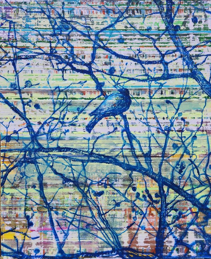 [서산=뉴시스] 이우근 '파랑새' 2019-2024 (사진=서해미술관 제공) 2025.09.14. photo@newsis.com *재판매 및 DB 금지