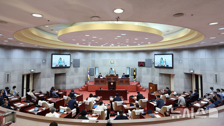 [시흥=뉴시스] 시흥시의회 본회의장 전경. (사진=뉴시스 DB).photo@newsis.com