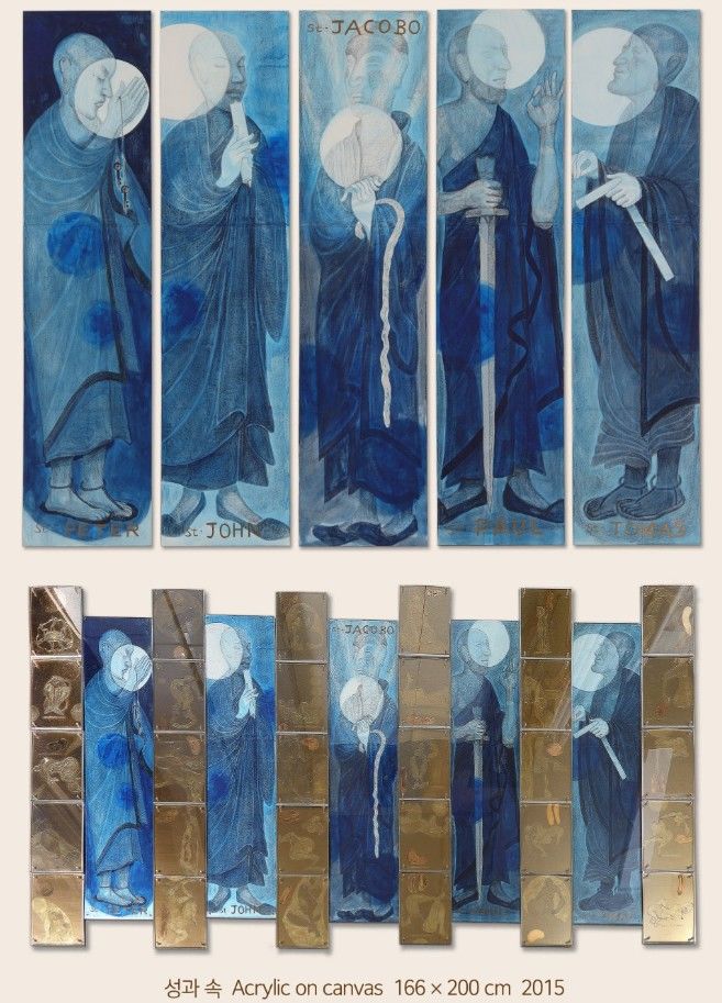 항암 12차례 끝에 마주한 빛…정미연, ‘성과 속’ 개인전