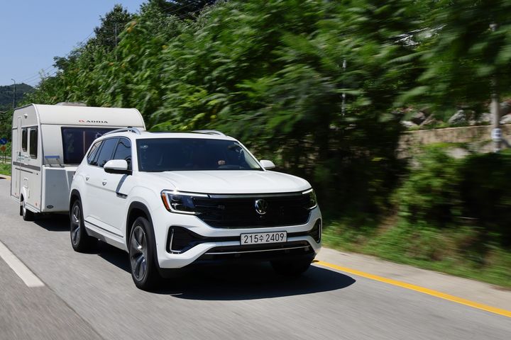 [서울=뉴시스] 폭스바겐의 대형 SUV 모델 '아틀라스' 모습. (사진=폭스바겐코리아 제공) 2025.09.15 photo@newsis.com *재판매 및 DB 금지