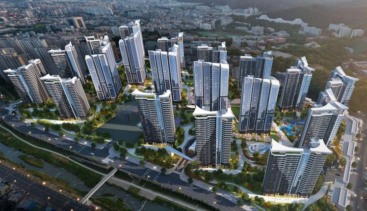 광주 학동4구역 재개발 사업 조감도. (사진=HDC현대산업개발 제공) *재판매 및 DB 금지