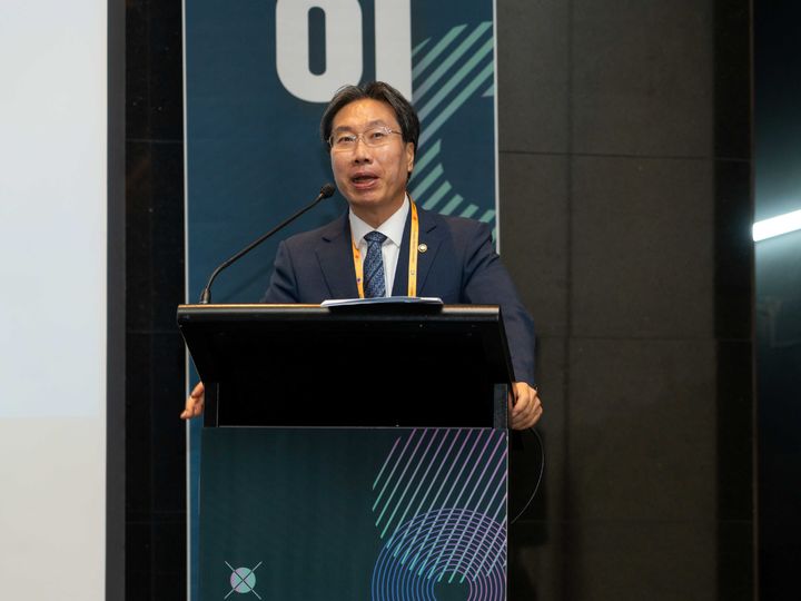 최장혁 개인정보보호위원회 부위원장이 15일 오후 서울 용산구 그랜드 하얏트 서울에서 개최된 '오픈소스 데이'에서 환영사를 하고 있다.(사진=개인정보위 제공)  *재판매 및 DB 금지