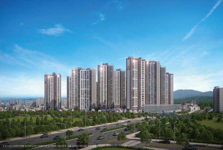 [서울=뉴시스] 일신건영 천안 휴먼빌 퍼스트시티 투시도. (사진=일신건영 제공) 2025.09.15. photo@newsis.com *재판매 및 DB 금지