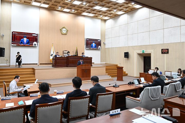 [연천=뉴시스] 제296회 임시회. (사진=연천군의회 제공) 2025.09.16 photo@newsis.com