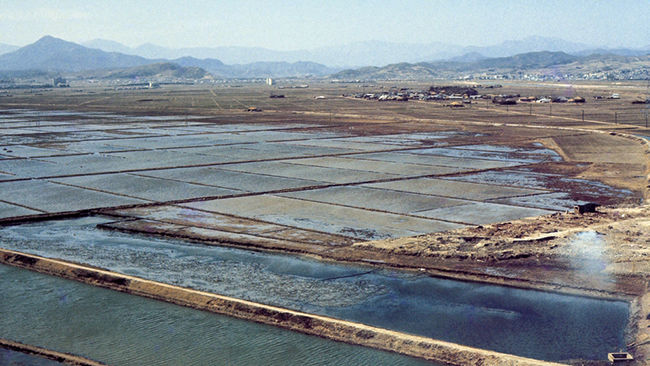 [울산=뉴시스] 국가유산청이 주관한 2026년 전승공동체 활성화 지원 공모사업에 울산 남구의 '소금으로 이어가는 삶의 기술' 사업이 경남권에서는 유일하게 최종 선정됐다. 사진은 옛 울산 남구 삼산염전 전경. (사진=울산 남구 제공) photo@newsis.com *재판매 및 DB 금지