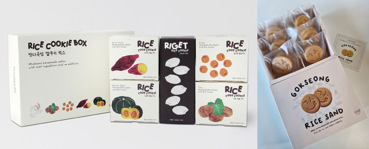 [광주=뉴시스] 전남 곡성군 가루쌀 활용 '쌀쿱쿠키세트' '곡성쌀샌드' 간식 개발. (사진=곡성군청 제공). photo@newsis.com *재판매 및 DB 금지