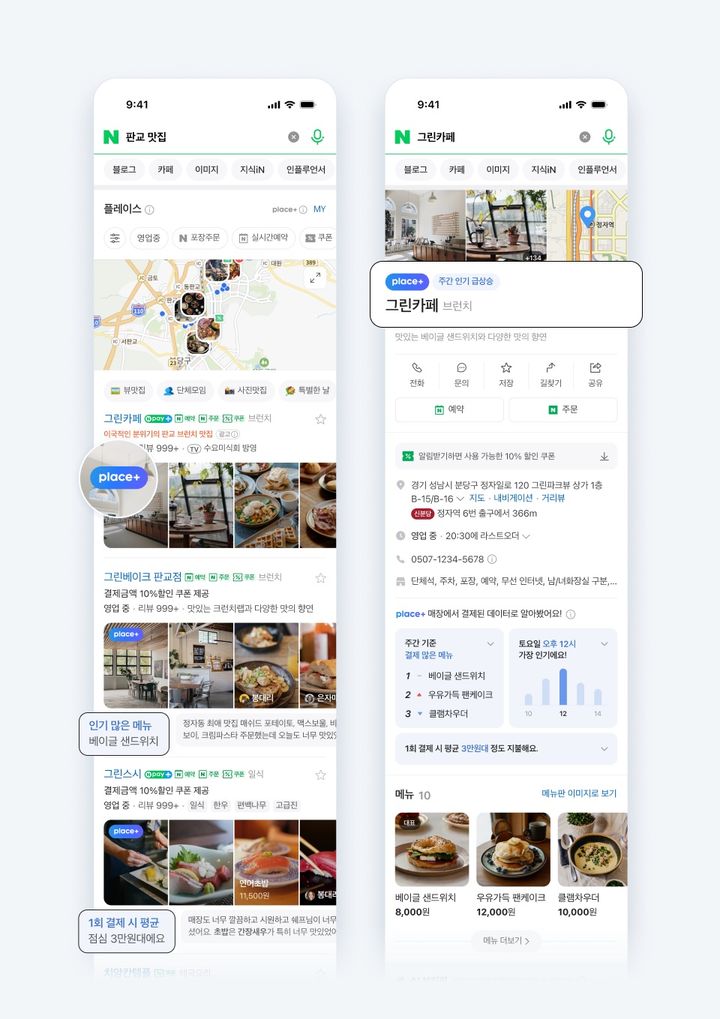 [서울=뉴시스] 판매관리시스템 단말기(포스, POS)와 연동해 음식점 현장 정보를 관리하는 '플레이스 플러스 베타' (사진=네이버 제공) *재판매 및 DB 금지