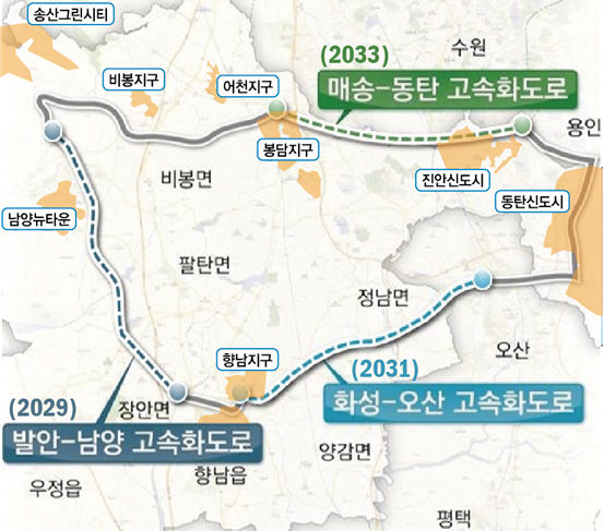 [화성=뉴시스]동탄내부순환고속화도로 노선도(사진=화성시 제공)2025.09.17.photo@newsis.com *재판매 및 DB 금지