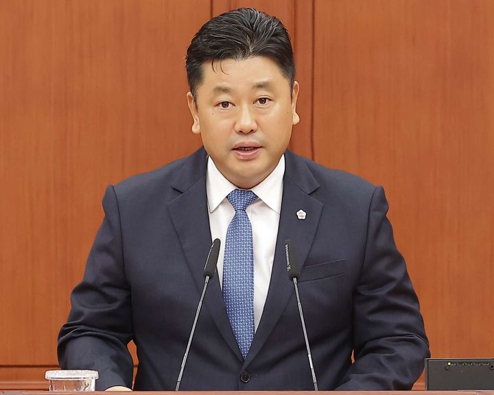 [대전=뉴시스] 조명휘 기자 = 방진영(더불어민주당·유성구2) 대전시의원이 17일 제290회 임시회 제3차 본회의에서 5분 자유발언을 하고 있다. (사진= 대전시의회 제공) 2025.09.17. photo@newsis.com *재판매 및 DB 금지