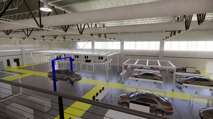 [서울=뉴시스] 미국 조지아주 엘라벨에 있는 현대차그룹 메타플랜트 아메리카(HMGMA) 부지 내에 최근 문을 연 전용 교육센터 '현대 모빌리티 트레이닝 센터 오브 조지아' 내부 조감도. (사진=조지아 퀵스타트 갈무리) 2025.09.18 photo@newsis.com *재판매 및 DB 금지