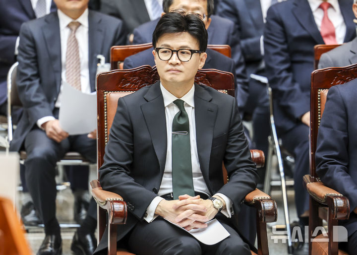 [서울=뉴시스] 서울 서초구 대법원에서 열린 조희대 대법원장 취임식에 참석한 한동훈 당시 법무부 장관. (사진=정병혁 기자) 2023.12.11.